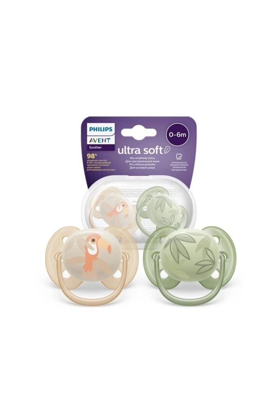 Ultra Soft Emzik 0-6 Ay, 2'li Erkek, SCF091/07 - 2