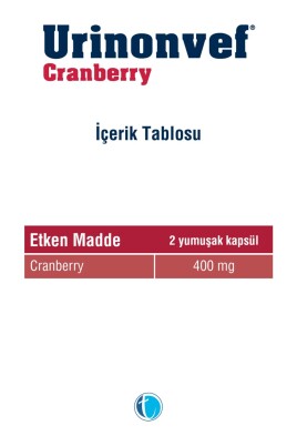 Urinonvef Cranberry 30 Yumuşak Kapsül - 3