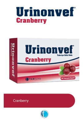 Urinonvef Cranberry 30 Yumuşak Kapsül - Urinonvef