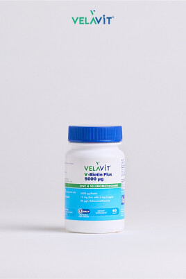 Velavit V-Biotin Plus 5000mcg Takviye Edici Gıda 60 Tablet - 4