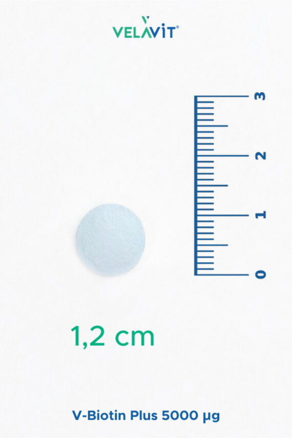 Velavit V-Biotin Plus 5000mcg Takviye Edici Gıda 60 Tablet - 3